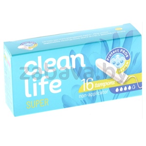 Тампоны Clean Life, Super, 16 шт.