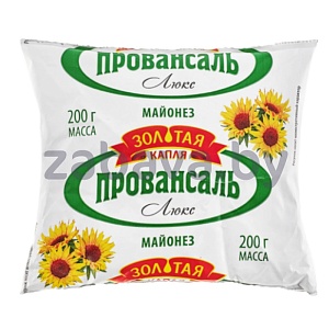 Майонез «Провансаль люкс», 67%, «Золотая капля», 200 г