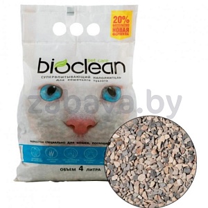 Наполнитель впитывающий для кошачьего туалета Bioclean, для кошек, 6 л
