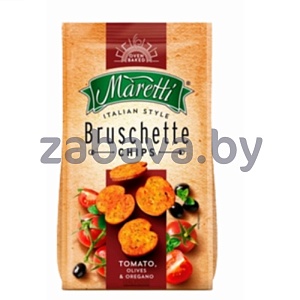 Сухарики Bruschette Maretti, микс сыров или томаты-оливки-орегано, 70 г