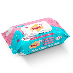 Влажные салфетки Hoshi, 110 шт.