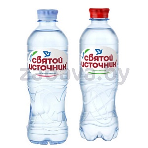Вода питьевая «Святой источник», негаз./газ., 0,5 л