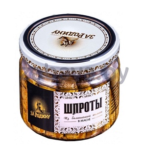 Шпроты «За Родину», из балт. кильки, в масле, 270 г