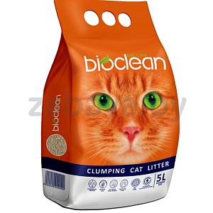 Наполнитель для кошачьего туалета Bioclean, комкующийся, 4,5 л