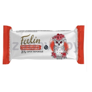 Сырок творожный Feelin, кокос с ваф. крошкой, 20%, 40 г