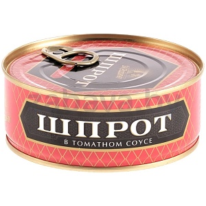 Шпроты копченые «За Родину» в т/с, 240 г