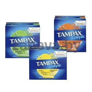 Тампоны гигиенические Tampax Compak, 16 шт., в ассорт.