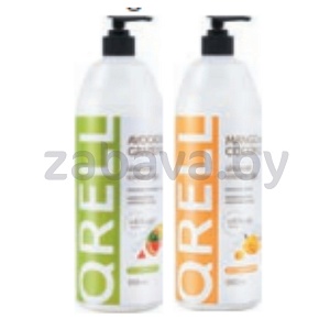Крем-гель д/душа Qrell, avocado & grapefruit или mango & coconut, 950 мл