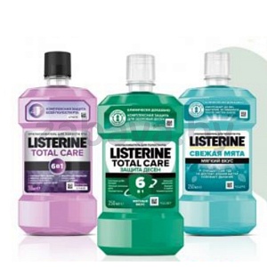 Ополаскиватель для рта Listerine, 250 мл, в ассорт. 