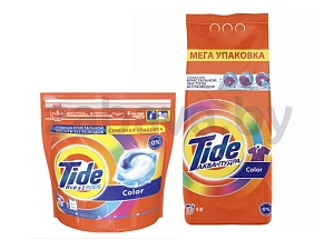 Стиральный порошок, 9 кг или капсулы, 45 шт. Tide