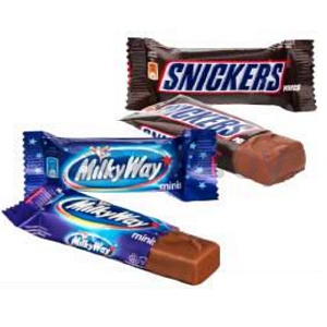 Конфеты Milky Way/Snickers Minis, 1 кг