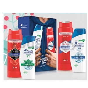Набор подар.й Head&Shoulders + Old Spice, шампунь + гель для душа, 20+250 мл, в ассорт.