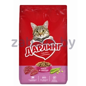 Корм сухой для кошек «Дарлинг», мясо-овощи, 760 г