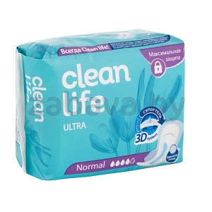 Прокладки гигиенические Clean Life Ultra, Normal, 10 шт.