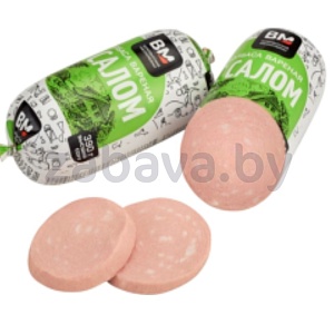 Колбаса вар. «С салом», в/с, 390 г, «Волковысский» МК