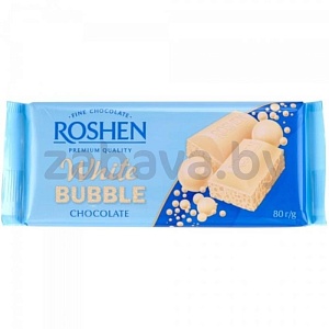 Шоколад Roshen, белый, пористый, 80 г