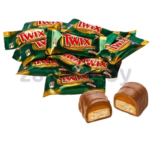 Конфеты Twix Minis, имбирное печенье, 1 кг