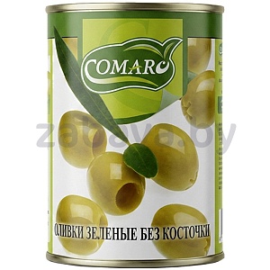 Оливки зеленые Comaro, б/к, 280 г