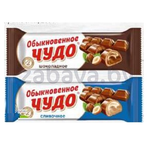 Конфеты «Обыкновенное чудо», сливочн. или шоколадн. батончик, 55 г