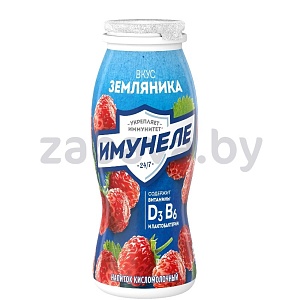 Напиток кисломолочный «Имунеле», земляника, 1,2%, 100 г
