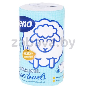 Полотенца бумажные Zeno Mega Roll, 2 слоя, 1 рулон