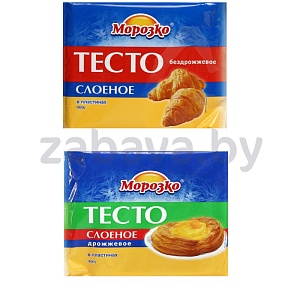 Тесто «Морозко» «Слоеное», бездрожжевое/дрожжевое, 400 г