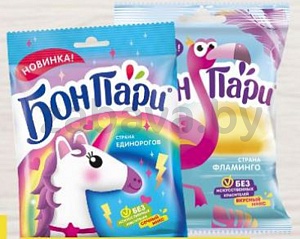 Мармелад «Бон Пари», жевательный, 100 г, единороги или фламинго