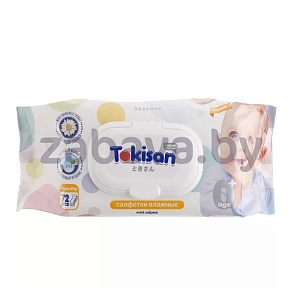 Салфетки детск. влажные Tokisan, ультрамягк. с ромашкой, 72 шт.