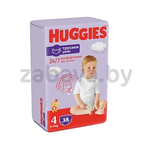 Подгузники-трусики Huggies Skin Comfort, размер 4/5, 38/34 шт