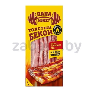 Бекон «Папа может», нарез., с/к, 215 г