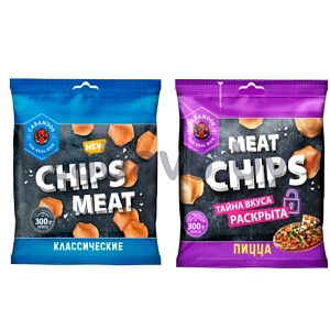 Чипсы Cabandos Chips Meat, классич. или секретн. вкус, 30 г