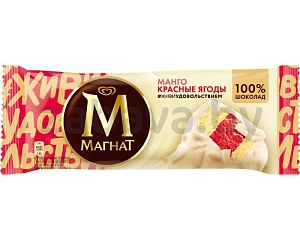Мороженое «Магнат», 74 г, манго-красные ягоды