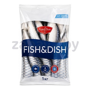 Рыба салака Fish&Dish, св/м, н/р, с/г, глаз., 1 кг