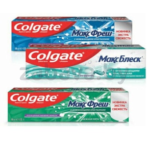Зубная паста Colgate Max, 100 мл, в ассорт.