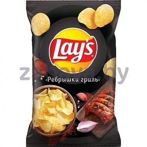 Чипсы Lay’s «Ребрышки гриль» или «Лосось в слив. соусе», 150 г