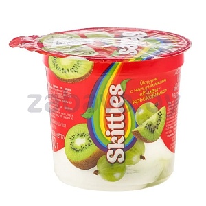 Йогурт Skittles, 150 г, киви-крыжовник
