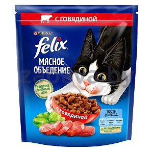 Корм для кошек Felix, с говядиной, 600 г