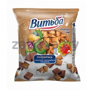 Подушечки «Витьба» с молочно-шоколадн. нач., 150 г