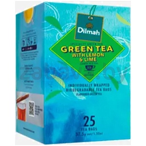 Чай Dilma Lemon&Lime, зелен., 25×1,7 г
