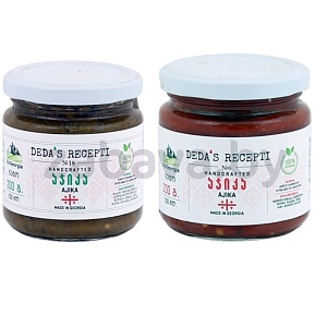 Консервы овощные Deda's Recepti, аджика зелен. или красн., 200 г