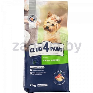 Сухой корм для взрослых собак Club 4 Paws, 2 кг