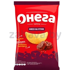 Чипсы «Онега», мясо на углях, 67 г