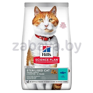 Hill’s SP корм для стерилизованных кошек с тунцом, 3 кг