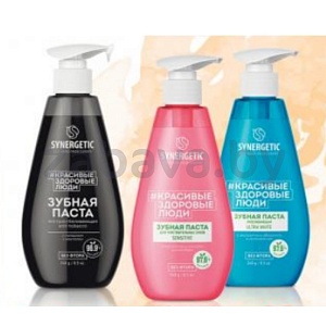 Зубная паста Synergetic, 240 г, в ассорт.