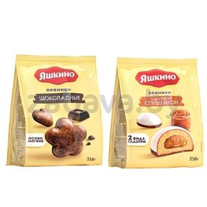Пряники «Яшкино», шоколадные или вар. сгущ., 350 г