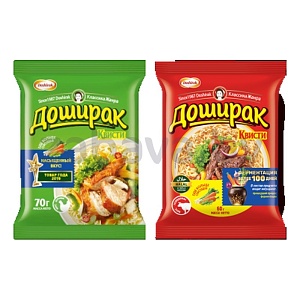 Лапша «Доширак Квисти», говядина или курица, 60 г