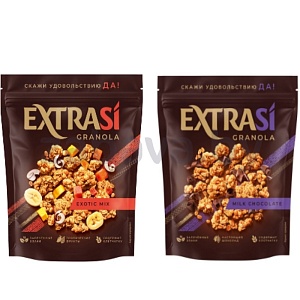 Гранола Extrasi, мол. шок. или экзотик микс, 300 г