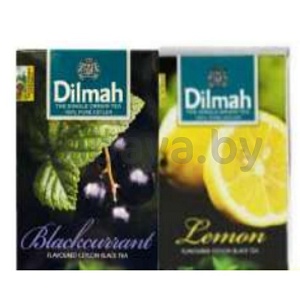 Чай Dilmah черный, лимон или черн. смородина, 20 пак.