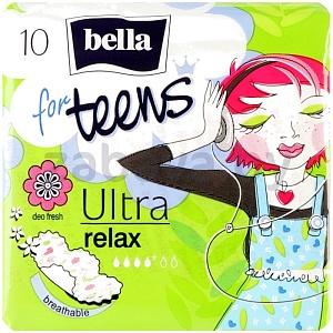Прокладки гигиенические Bella for Teens Ultra Relax Deo, 10 шт.