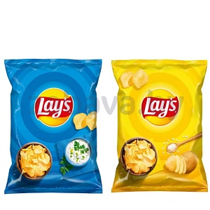 Чипсы Lay's, сме­та­на-зелень или с солью, 70 г